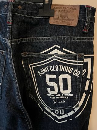 Jeans uomo G-Unit, denim scuro. Vintage 2000