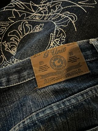 Jeans uomo G-Unit, ricamati. Vintage 2000.