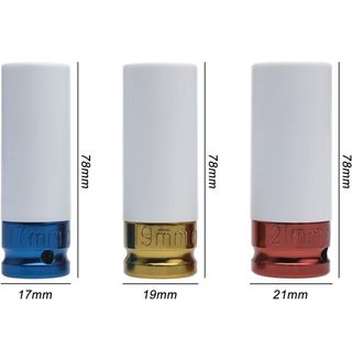 ✅ Kit 3 vasos de impacto con protector de llanta