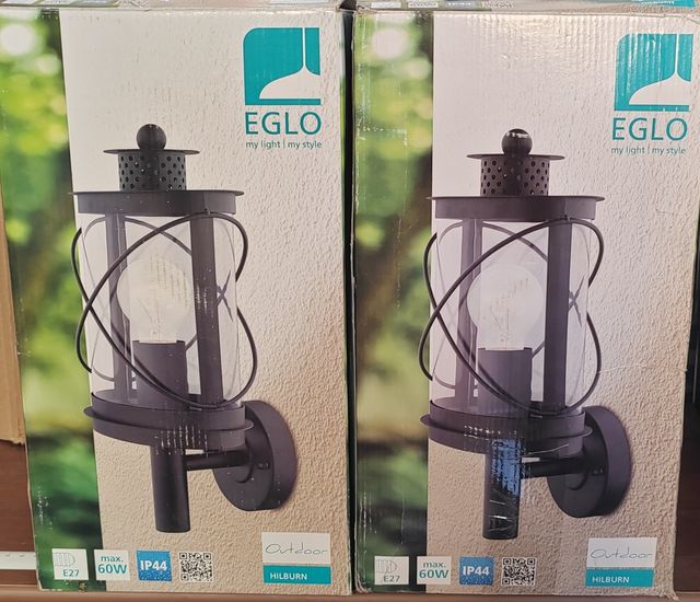 2 Lampade Lanterna esterno Eglo Hilburn