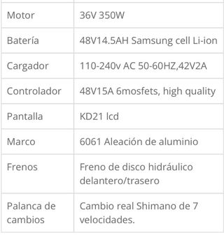 Bicicleta eléctrica (Fat Tire Bike)  pegable