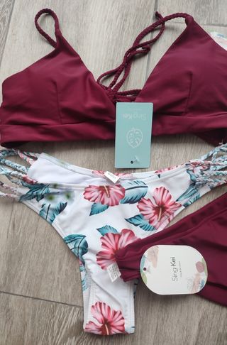 Bikini brasileño push Up 3 piezas gran
