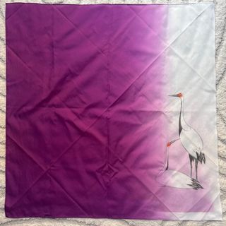 Furoshiki Lila con una pareja de grullas