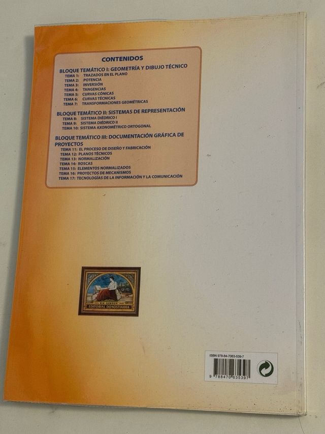 Libro dibujo técnico 2 bachiller donostiarra