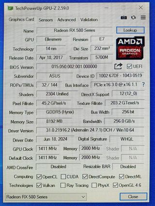 Placa base ASROCK,CPU,RAM y RX580 8Gb