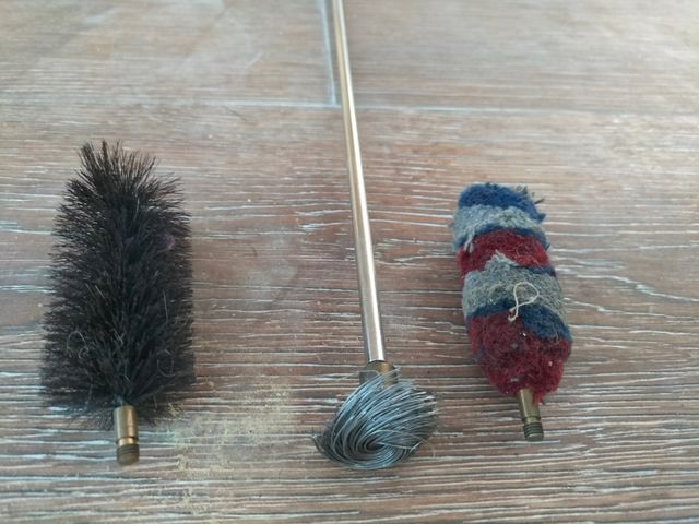 Kit limpieza escopeta antiguo 