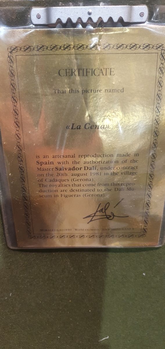 CUADRO CERTIFICADO "DALI"