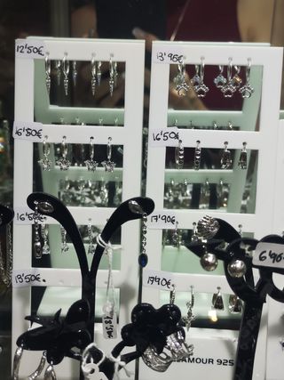 Gran variedad pendientes plata de ley