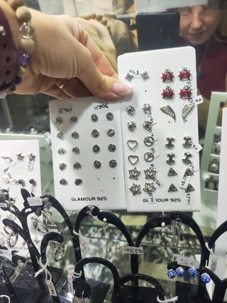 Gran variedad pendientes plata de ley