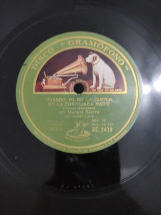 Disco de pizarra Manuel Sierra