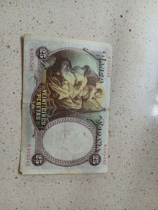 Billete de 25 pesetas 1931