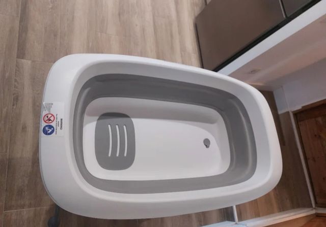 Bañera plegable + cojín asiento