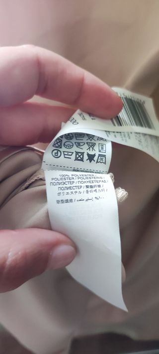 Camisa dorada Brillo satén Mango