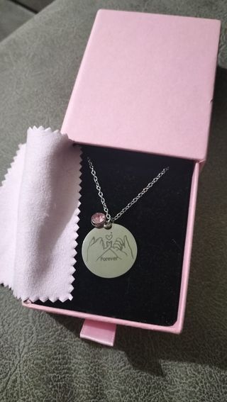 Colgante con piedra natal