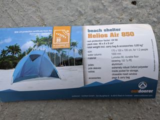 Parasol bebe - Carpa para Playa Ligera Helios Air 