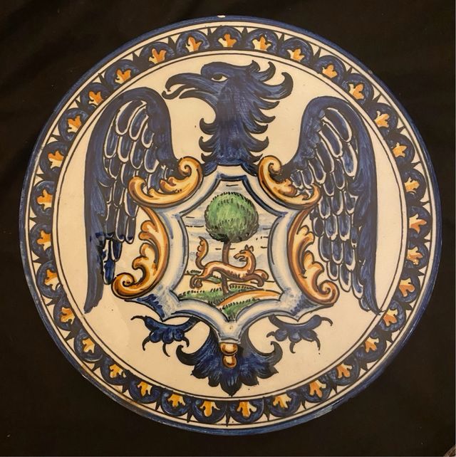 Plato decorativo cerámica vintage