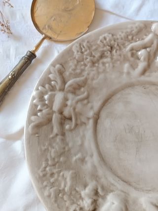 Precioso plato fuente grande capodimonte