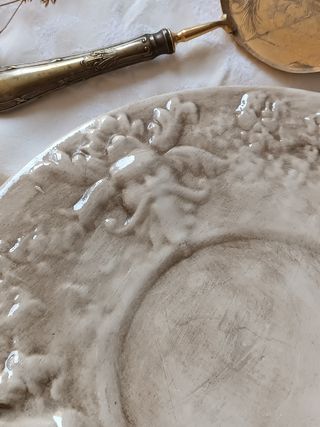 Precioso plato fuente grande capodimonte