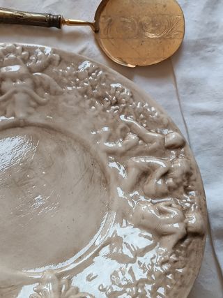 Precioso plato fuente grande capodimonte