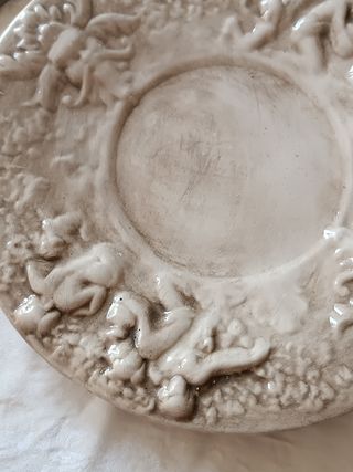 Precioso plato fuente grande capodimonte