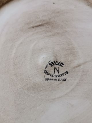 Precioso plato fuente grande capodimonte