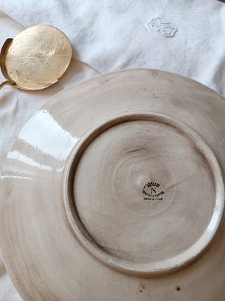 Precioso plato fuente grande capodimonte