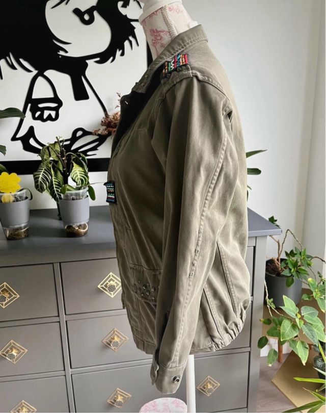 Parka verde militar Zero Cent Cinq