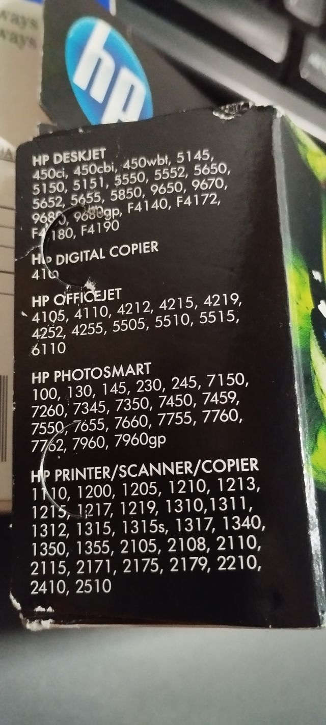 Cartuchos de tinta HP