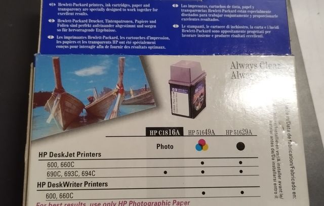 Cartuchos de tinta HP