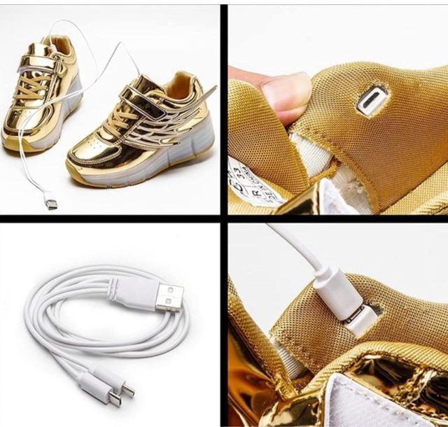 Bambas con dos ruedas y luces led niñ@s