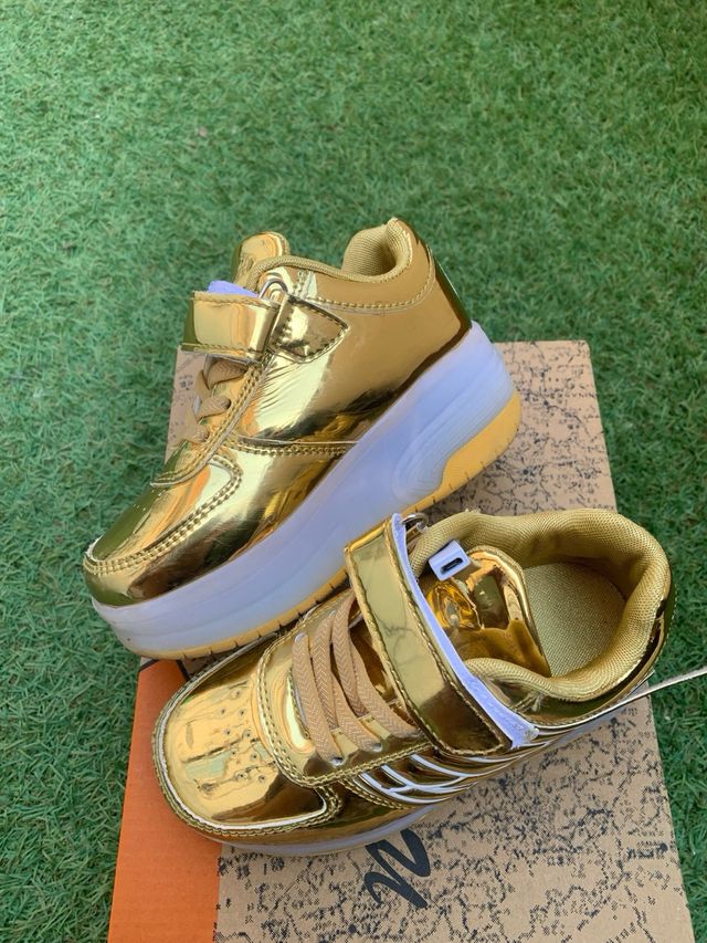 Bambas con dos ruedas y luces led niñ@s