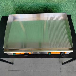 CA🍳 Plancha Acero placa 1/3 Ranurada