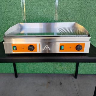 CA🍳 Plancha Acero placa 1/3 Ranurada