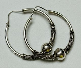 Pendientes Criollas de Omán en plata de ley 925