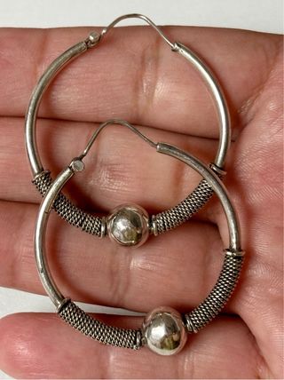 Pendientes Criollas de Omán en plata de ley 925