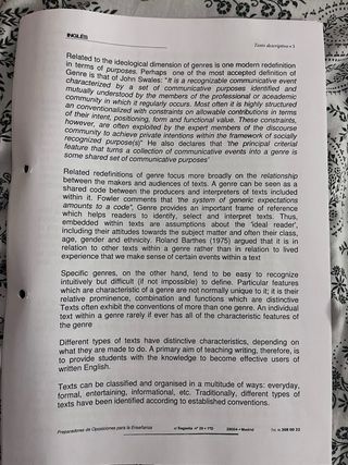 Temario oposiciones inglés secundaria 2024