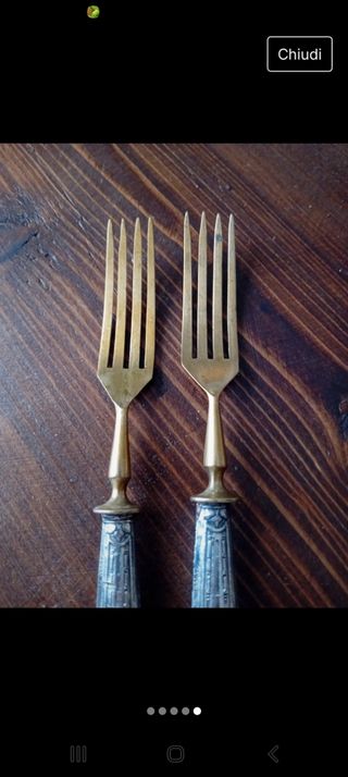 2 forchette antiche in argento