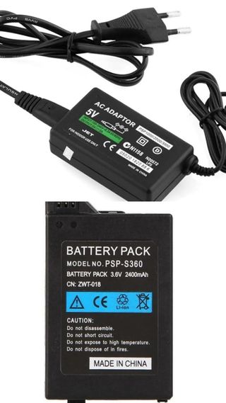 Pila + Cargador PSP 1004 / 1003 / 1000 - 3.6v, FAT