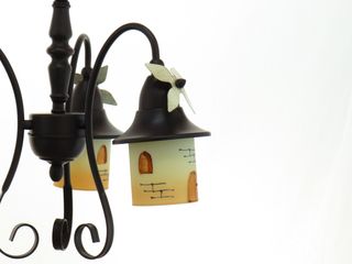 Lampara Forja molinos marron