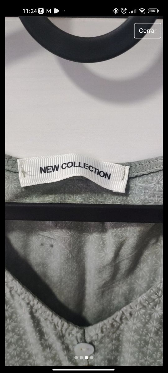 Vestido verde clarito con estampado