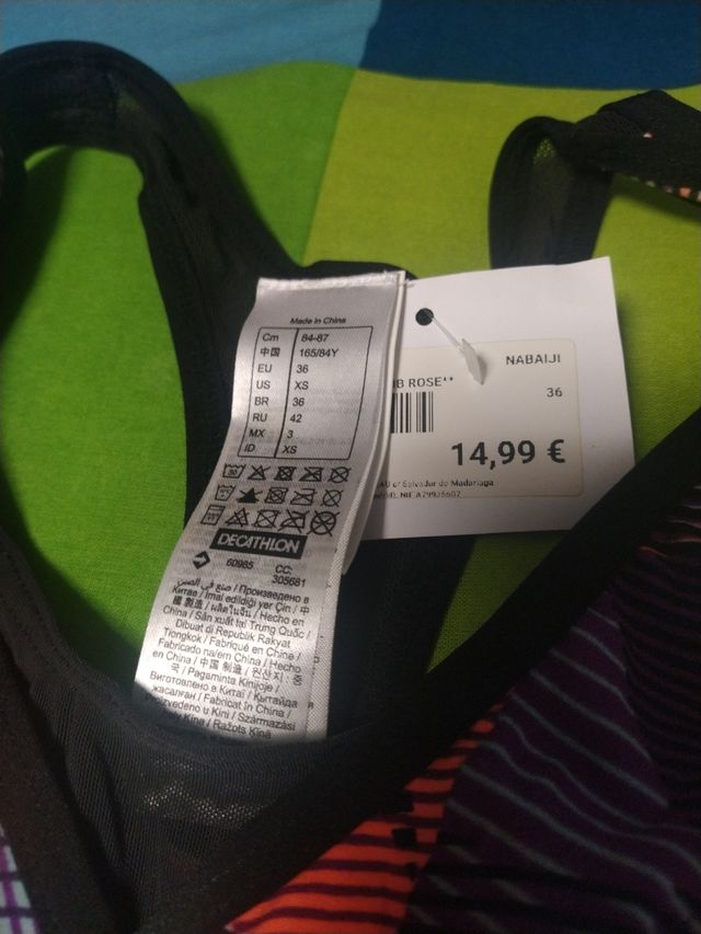 Top bikini natación XS