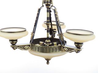 Lampara Bronce Columnas