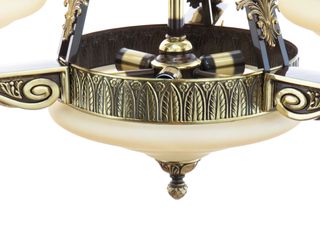 Lampara Bronce Columnas