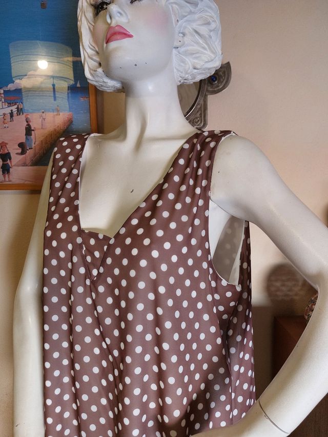 Vestido lunares cottonissimo 3XL