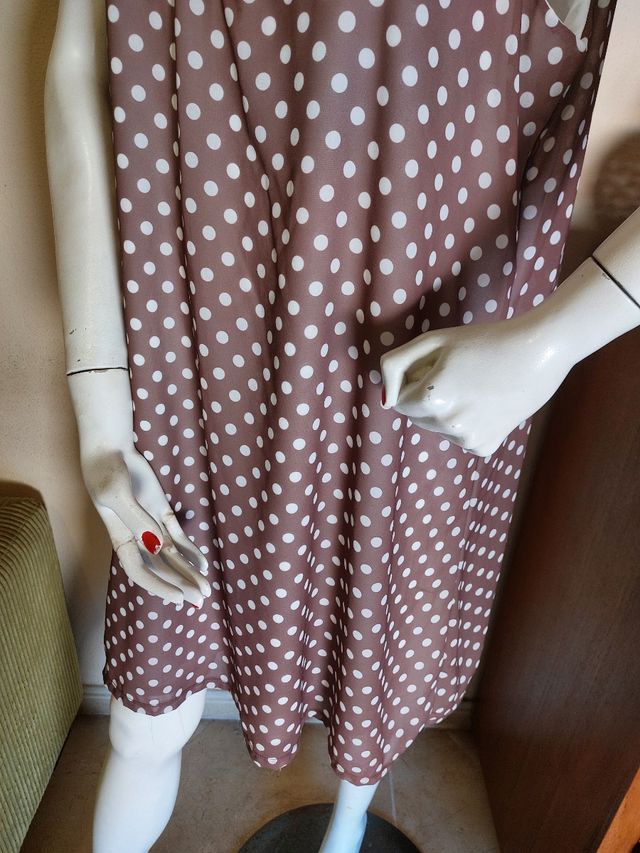 Vestido lunares cottonissimo 3XL