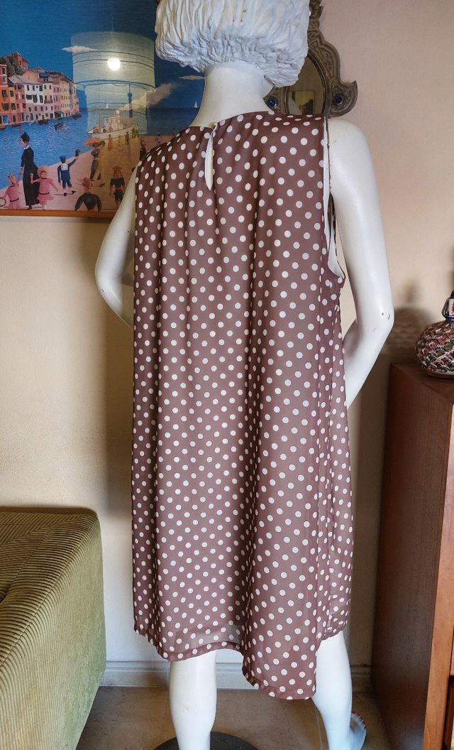 Vestido lunares cottonissimo 3XL