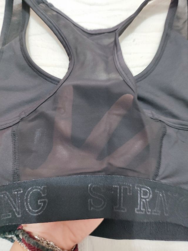 Top deportivo espalda nadadora talla M