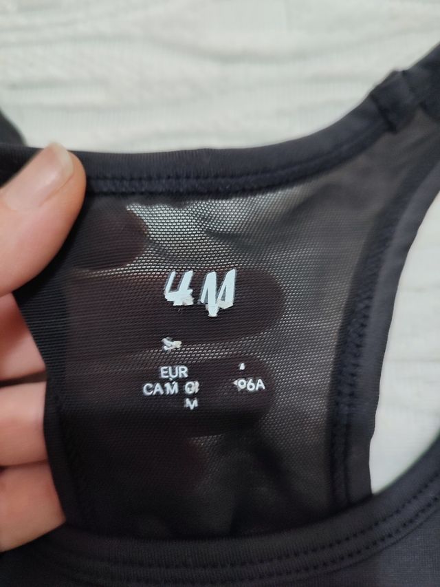 Top deportivo espalda nadadora talla M