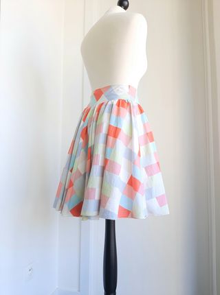 Falda Estampada de Cintura Alta 
