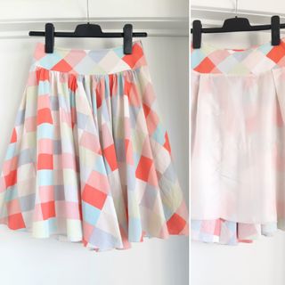 Falda Estampada de Cintura Alta 